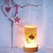 Resin Cylinder Silicone Light Mold Set, Include Cylinder Light Mold and USB Powered Wooden Lighted Base Stand for Lamp DIY Desktop Ornaments Table Candle Home Decorations (3 Pieces)